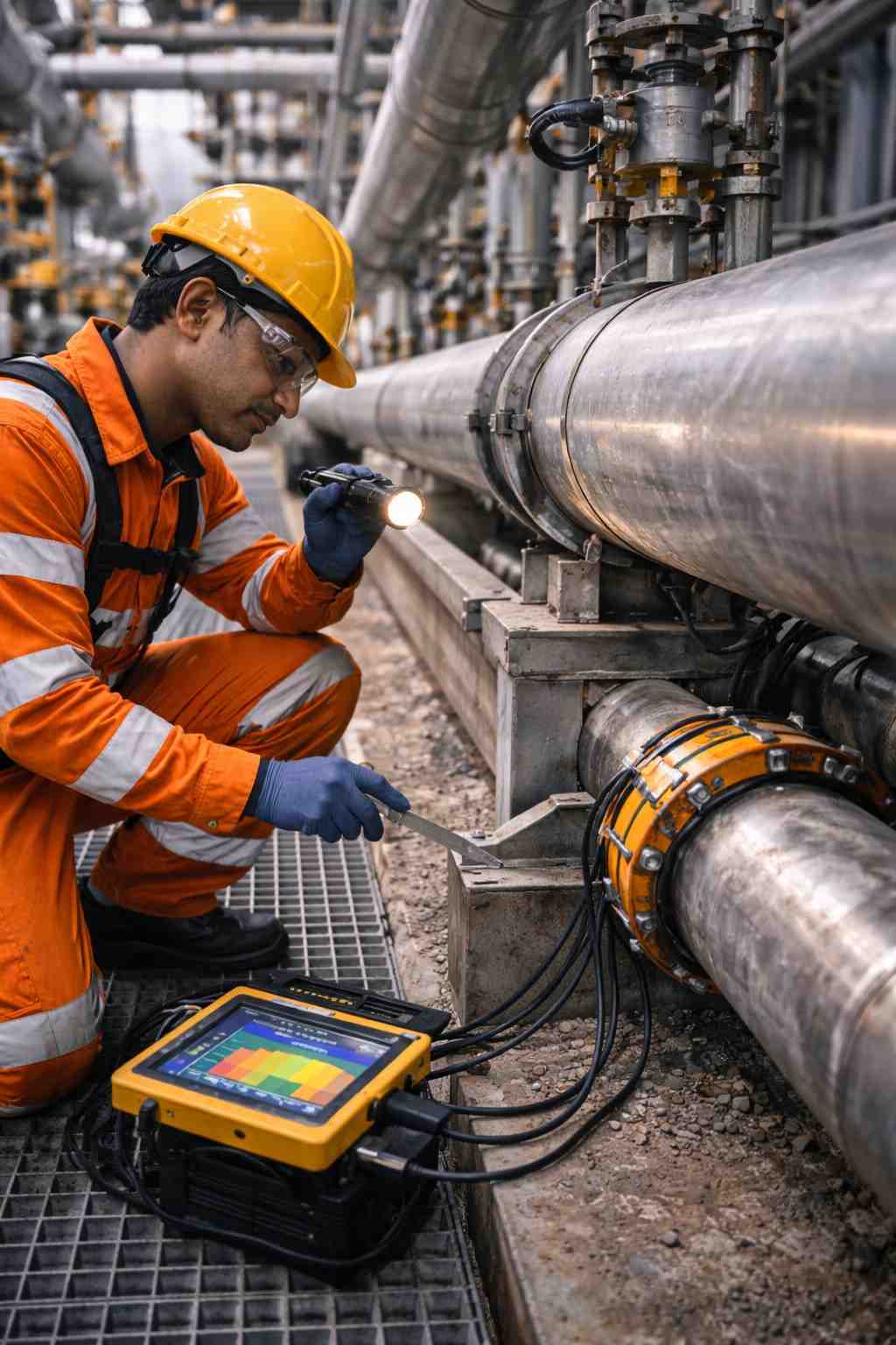 LRUT Screening for Critical Pipeline Zones Including Supports, Clamps, Low Points, and Injection Areas