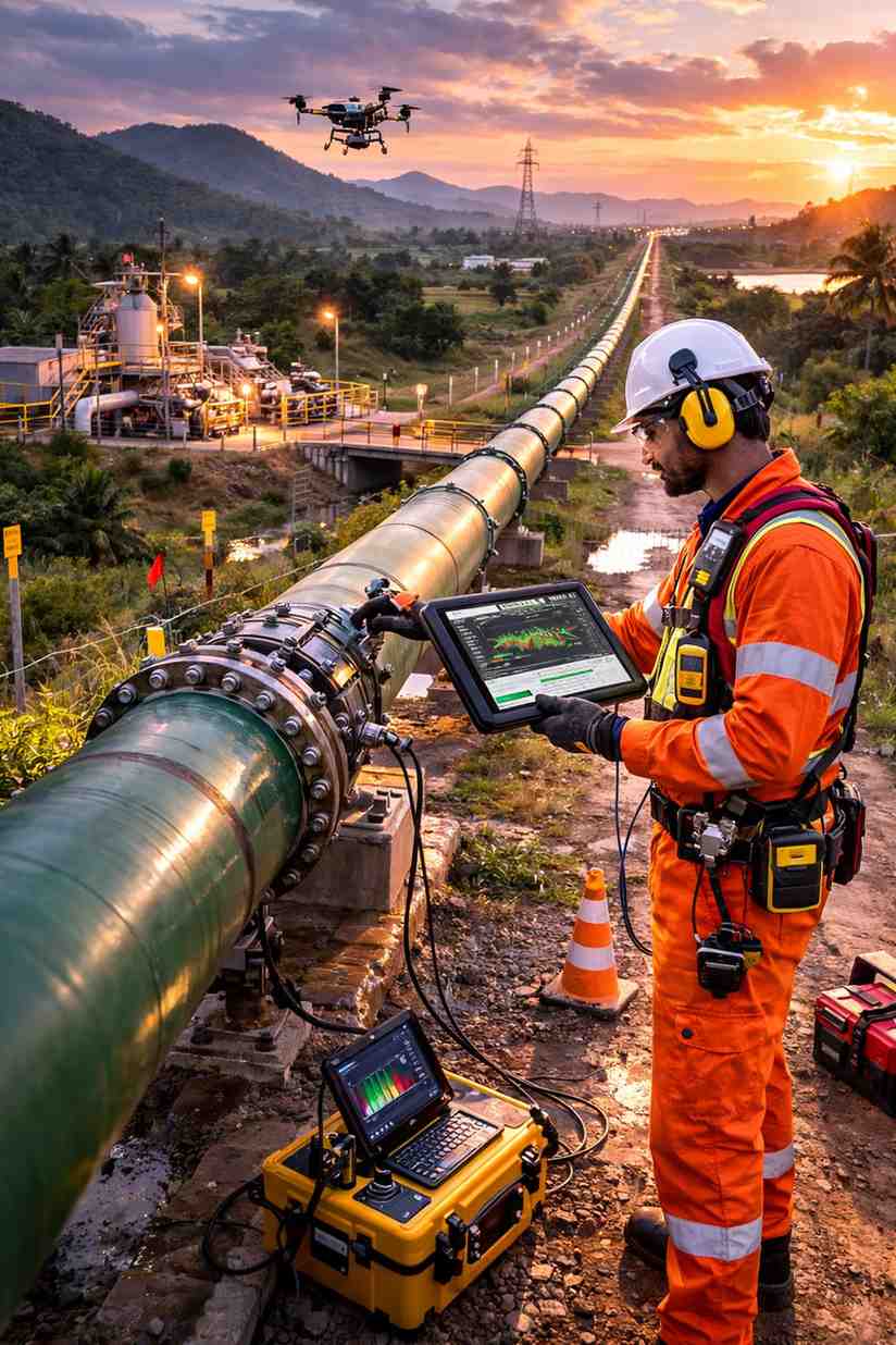 Cross Country Pipelines Long Range UT (LRUT) Screening And Monitoring