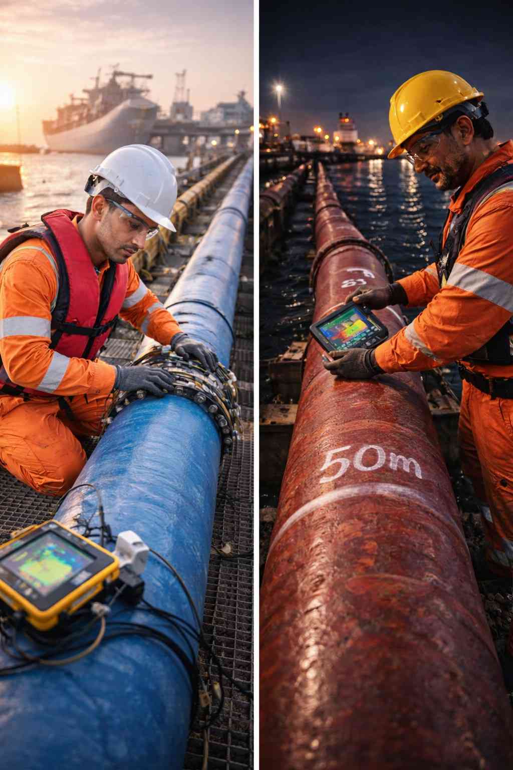 LRUT Guided Wave Screening for Marine and Port Terminal Jetty Lines