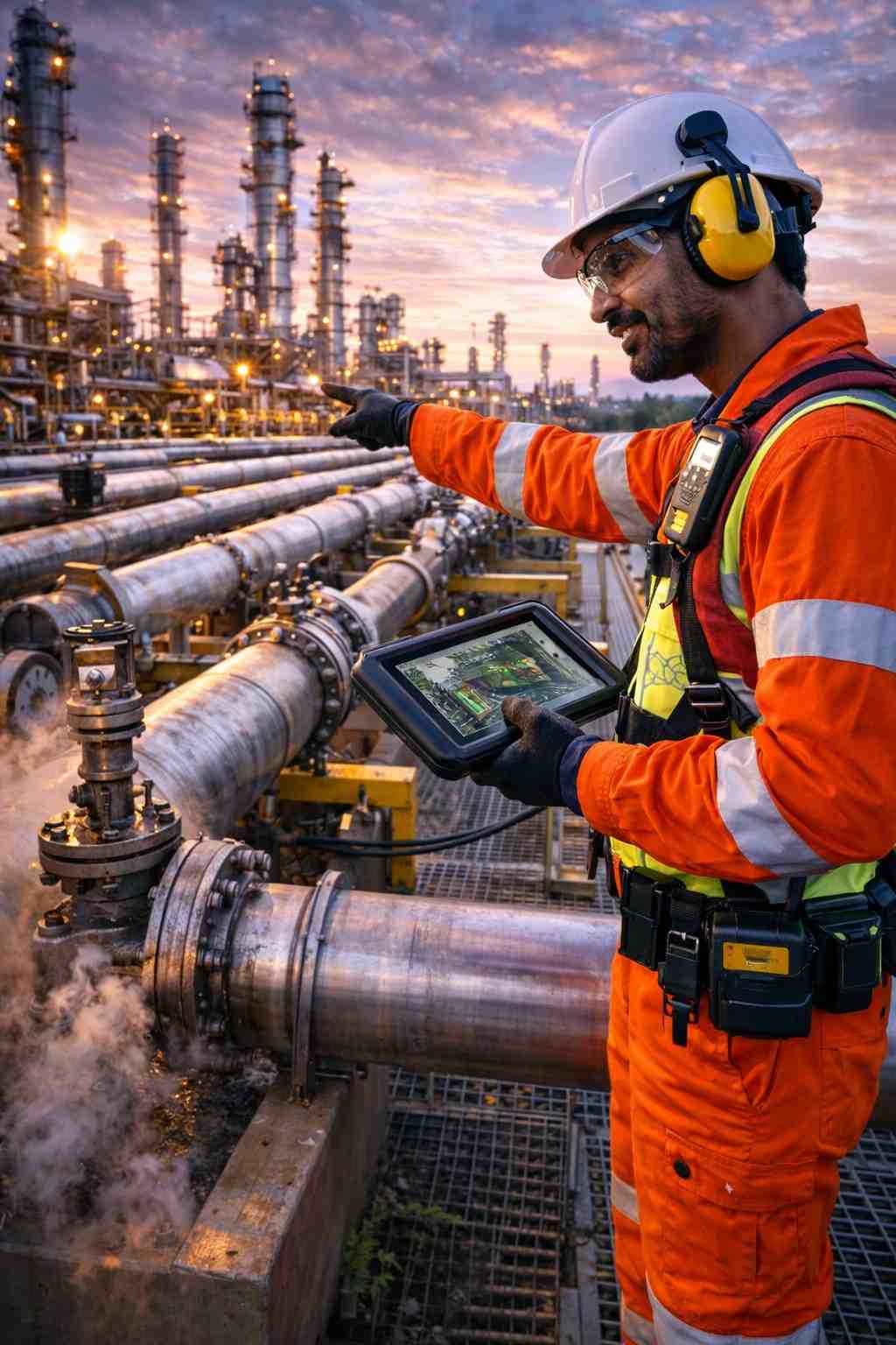 Petrochemical Complexes Guided Wave Ultrasonic Testing (LRUT) Solutions