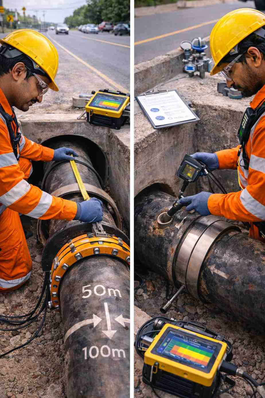 LRUT Screening for Sleeved and Cased Pipelines with Feasibility Based Assessment