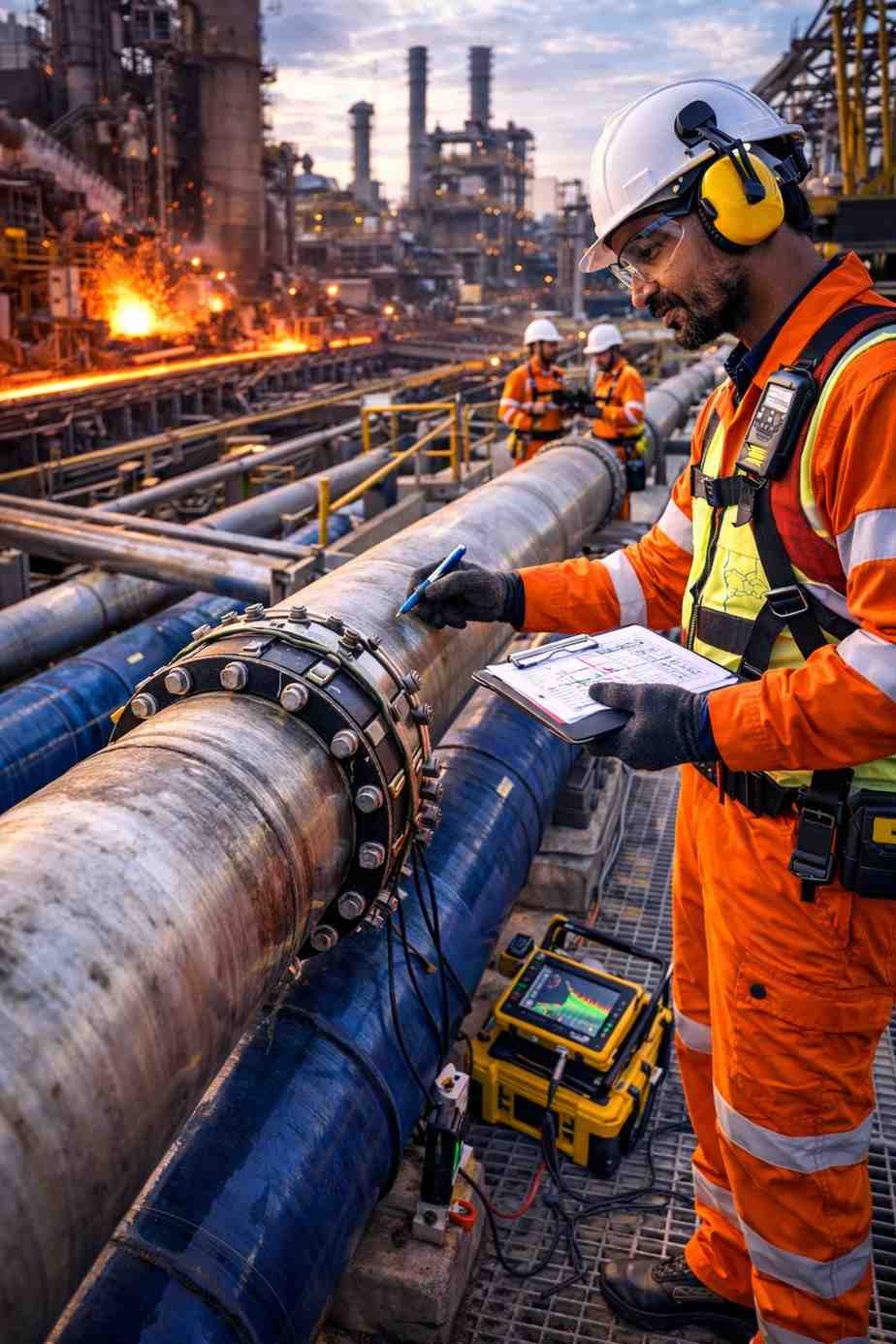 Steel And Metallurgical Industries LRUT Utility And Process Pipeline Screening